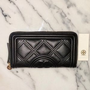NEW! Tory Burch Quilted Fleming Continental Wallet
